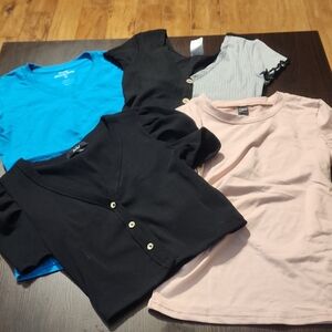 Assorted Women's Tops - Black, Blue, Pink, Gray